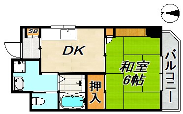 エフアール板宿 間取り図