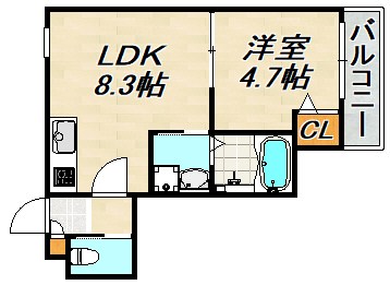 ALEGRIA長田蓮宮通 間取り図