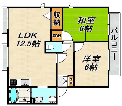 フレグランス南落合Ⅲ 間取り図