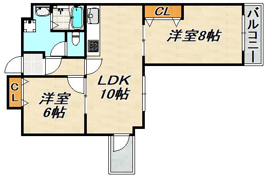 グレイス若松 間取り図