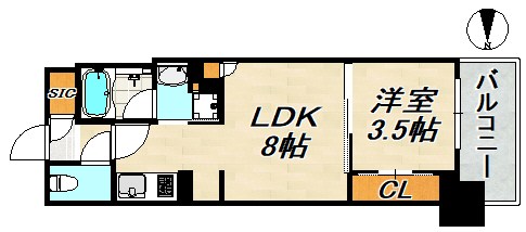リビオシティ神戸名谷 間取り図
