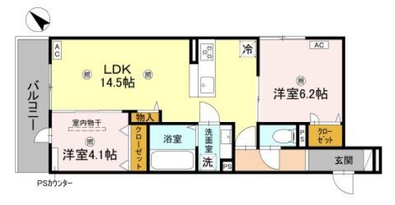 イルフォンターナ大田町 間取り図