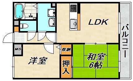 トーカンマンション須磨月見山 間取り図
