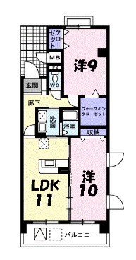 プラティーク谷上 間取り