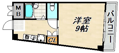 スマ扇コーポ 間取り図