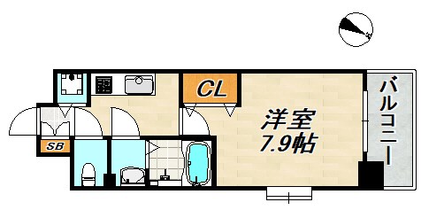 Luxe神戸WEST 間取り図