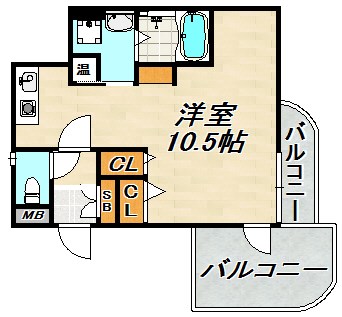 ウィスティリアコート神戸Ⅱ 間取り図