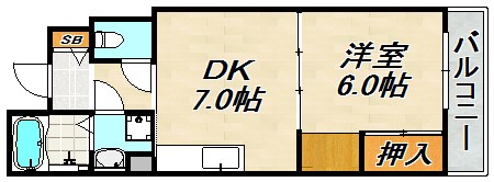 ヴィラナリー長田 間取り図