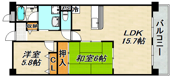 メイプル平和台 間取り図