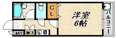 シャルマンフジ鈴蘭台 間取り図
