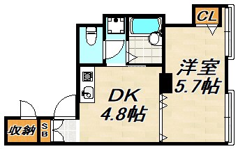 イースト西代 間取り図