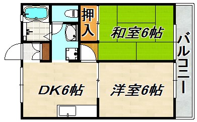 ベルディール須磨 間取り図