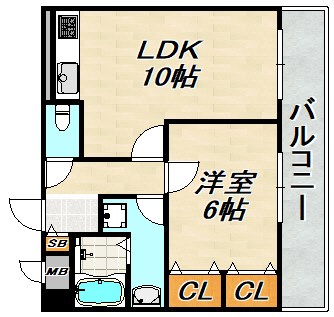 朝日プラザツインテージ神戸EAST 間取り図
