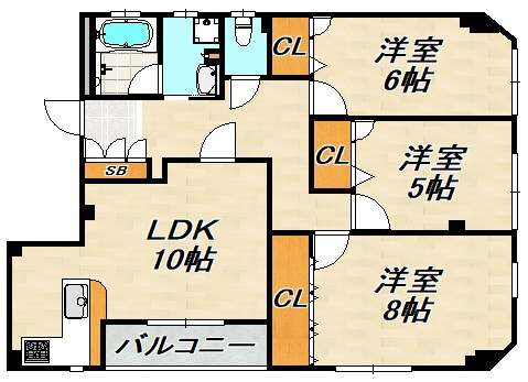 片桐ビル 間取り図