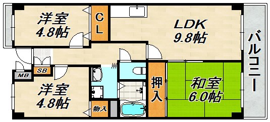 シティ南落合 間取り図