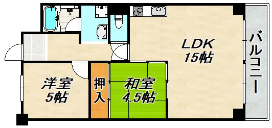 ベルトゥリー須磨 間取り図