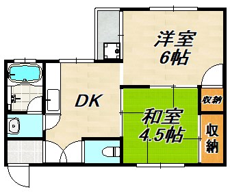 コーポ衣掛 間取り図