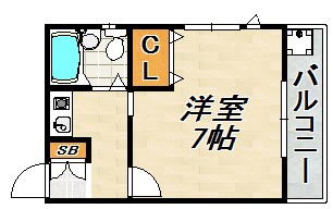 サンパレス21須磨 間取り図