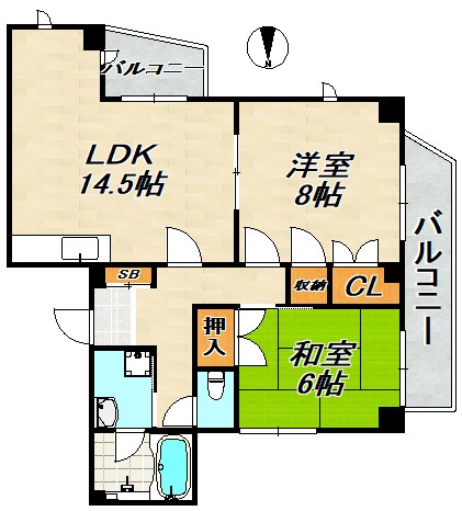 ミナミマチマンション 間取り図
