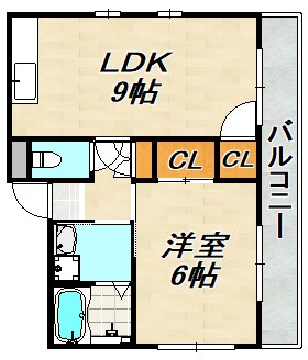 コンフォート名谷Ⅲ 間取り図