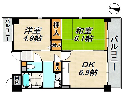 メゾン・ル・ウエスト 間取り図