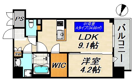 SDグランツ神戸Peninsula 間取り図