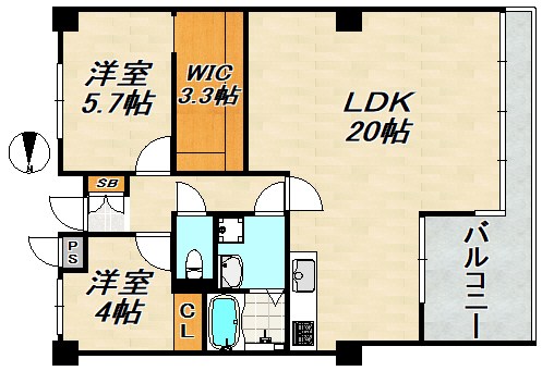 ベルトゥリー若草ANNEX 間取り図