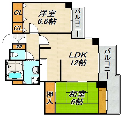 シティ南落合 間取り図