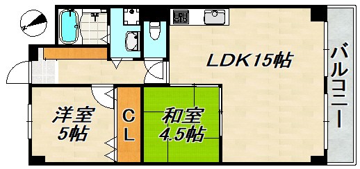 ベルトゥリー須磨 間取り図