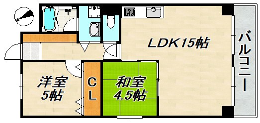 ベルトゥリー須磨 間取り図