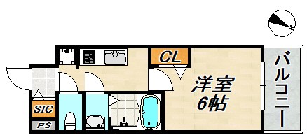アドバンス神戸パーチェ 間取り図
