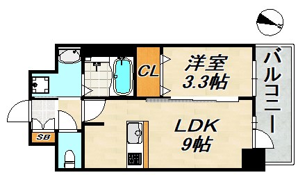 アドバンス神戸パーチェ 間取り図