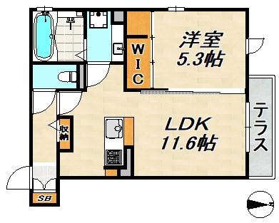 ラメゾンアンソレイエ板宿 間取り図