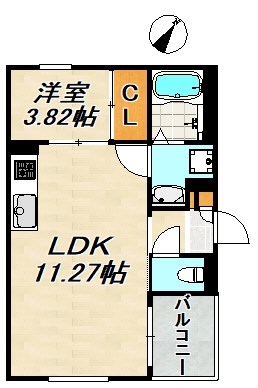 REGALEST Karumo South 間取り図