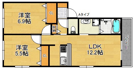 シャーメゾンかざぐるま 間取り