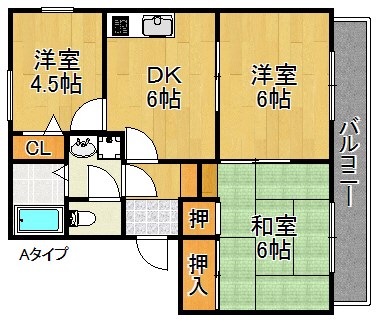 オリーブハイツＡ～Ｄ棟 間取り