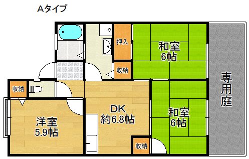 リヴェルテⅠ・Ⅱ 間取り