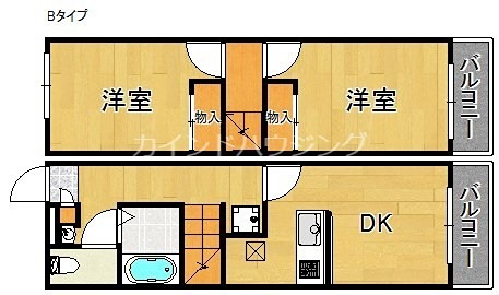 大阪府阪南市貝掛 間取り