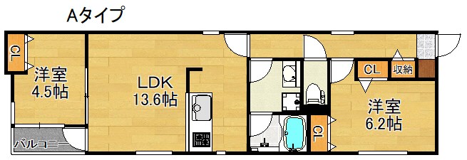 ステディ帝塚山 間取り