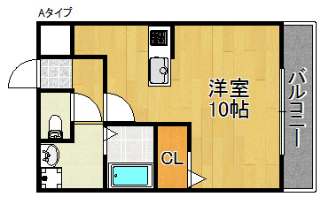 アンプルール茶谷 間取り