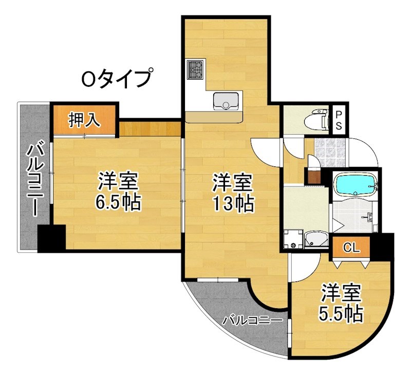 フェルザ住之江公園 間取り