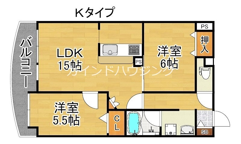 フェルザ住之江公園 間取り