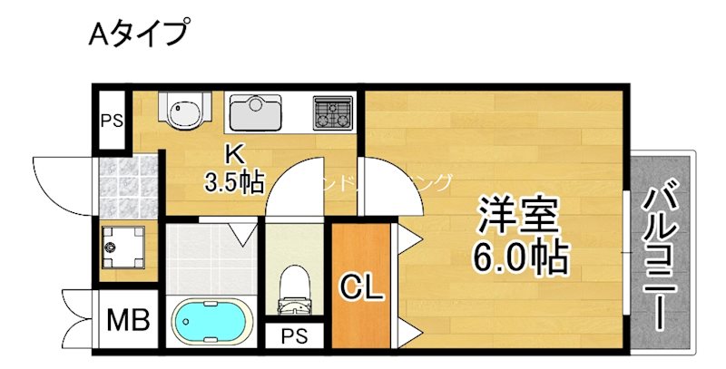 グランエクラ岸里 間取り
