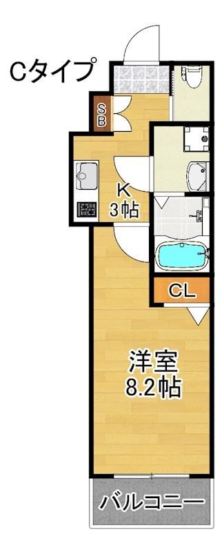 アッシュメゾン花園町Ⅲ 間取り