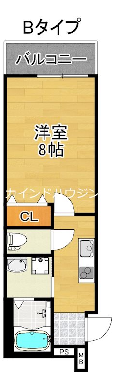 フジパレス住吉我孫子前Ⅱ番館 間取り