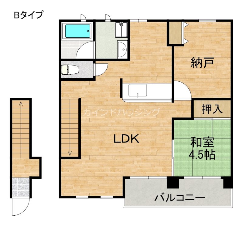 コウジィコート　Ⅰ・Ⅱ番館 間取り