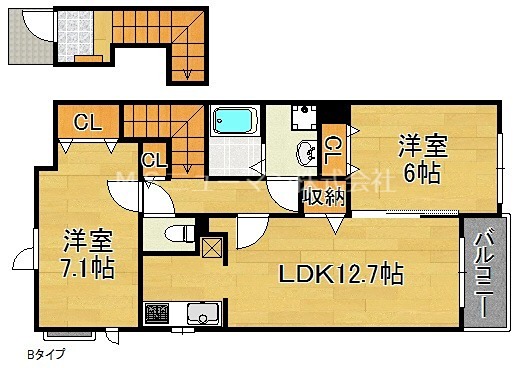 アメニティⅠ・Ⅱ 間取り
