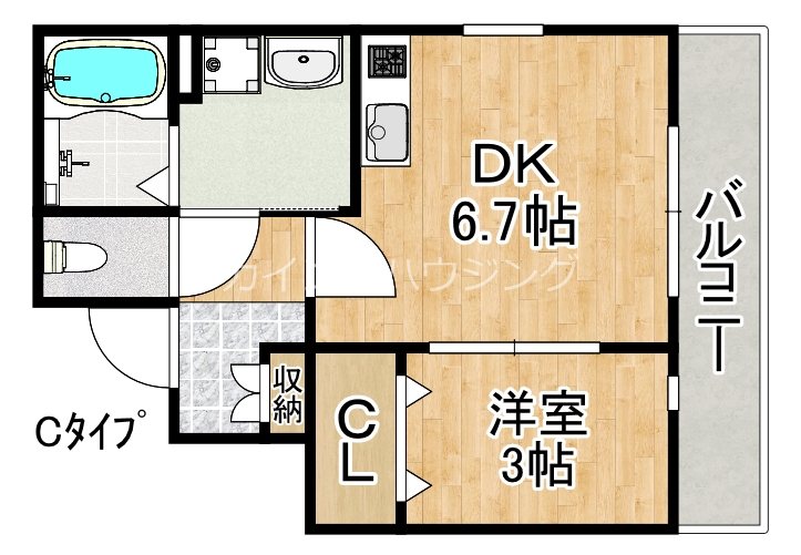 朝の春風とふんわりしっぽ 間取り