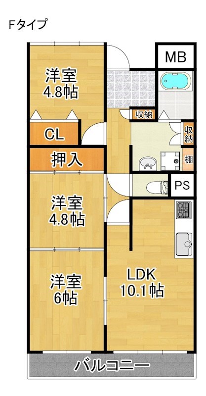 グランデージ住之江 間取り