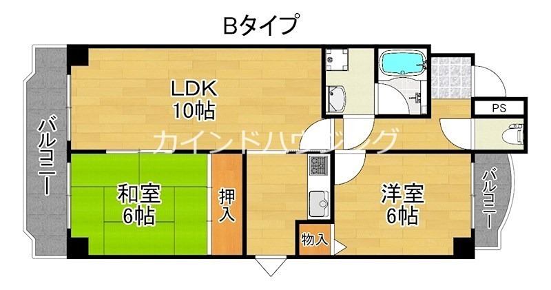オーセント住之江 間取り
